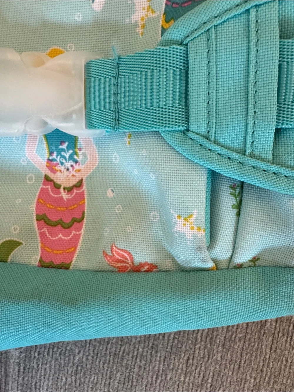 PBK Makenzie Small Aqua Mermaid Print Kids Backpack